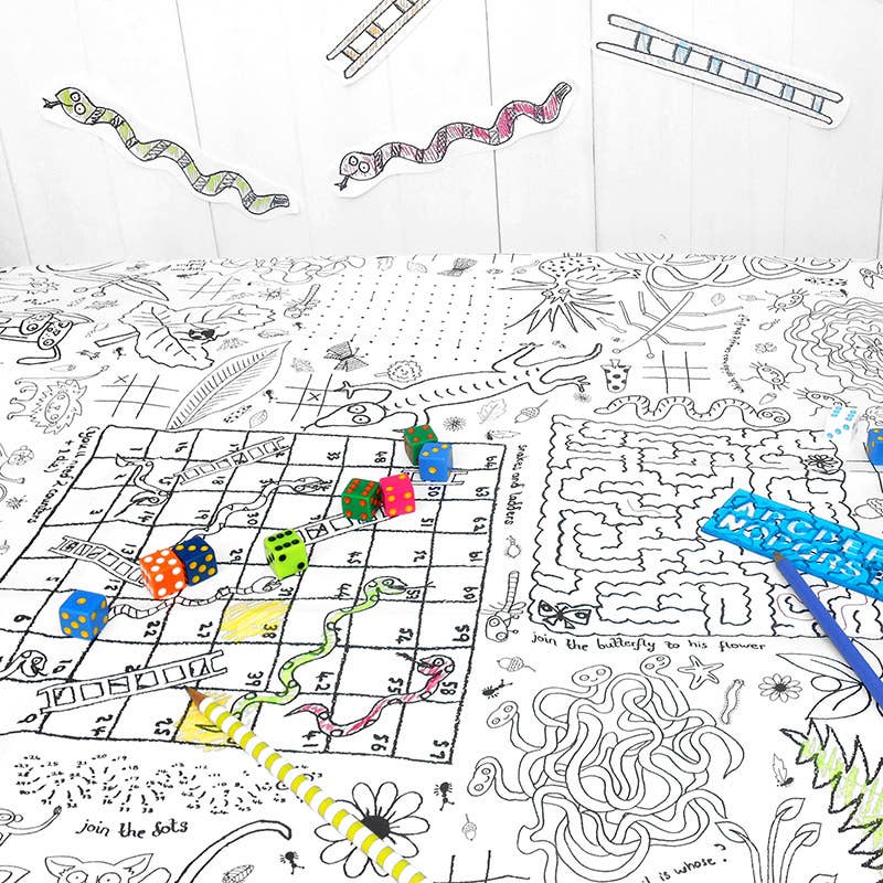 Colour-in Giant Poster / Tablecloth – Puzzletime
