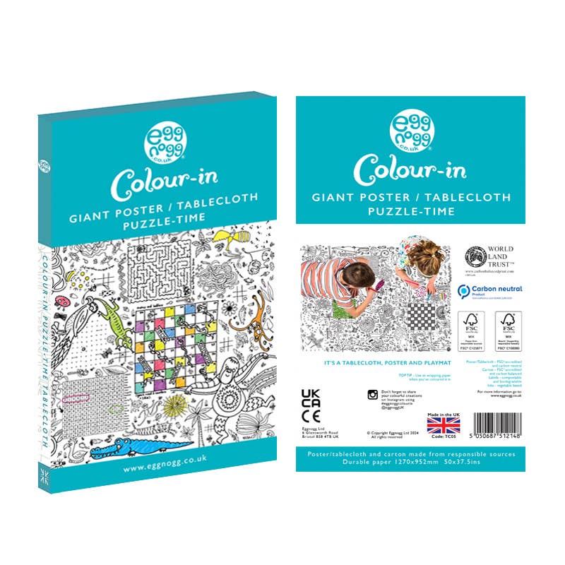 Colour-in Giant Poster / Tablecloth – Puzzletime