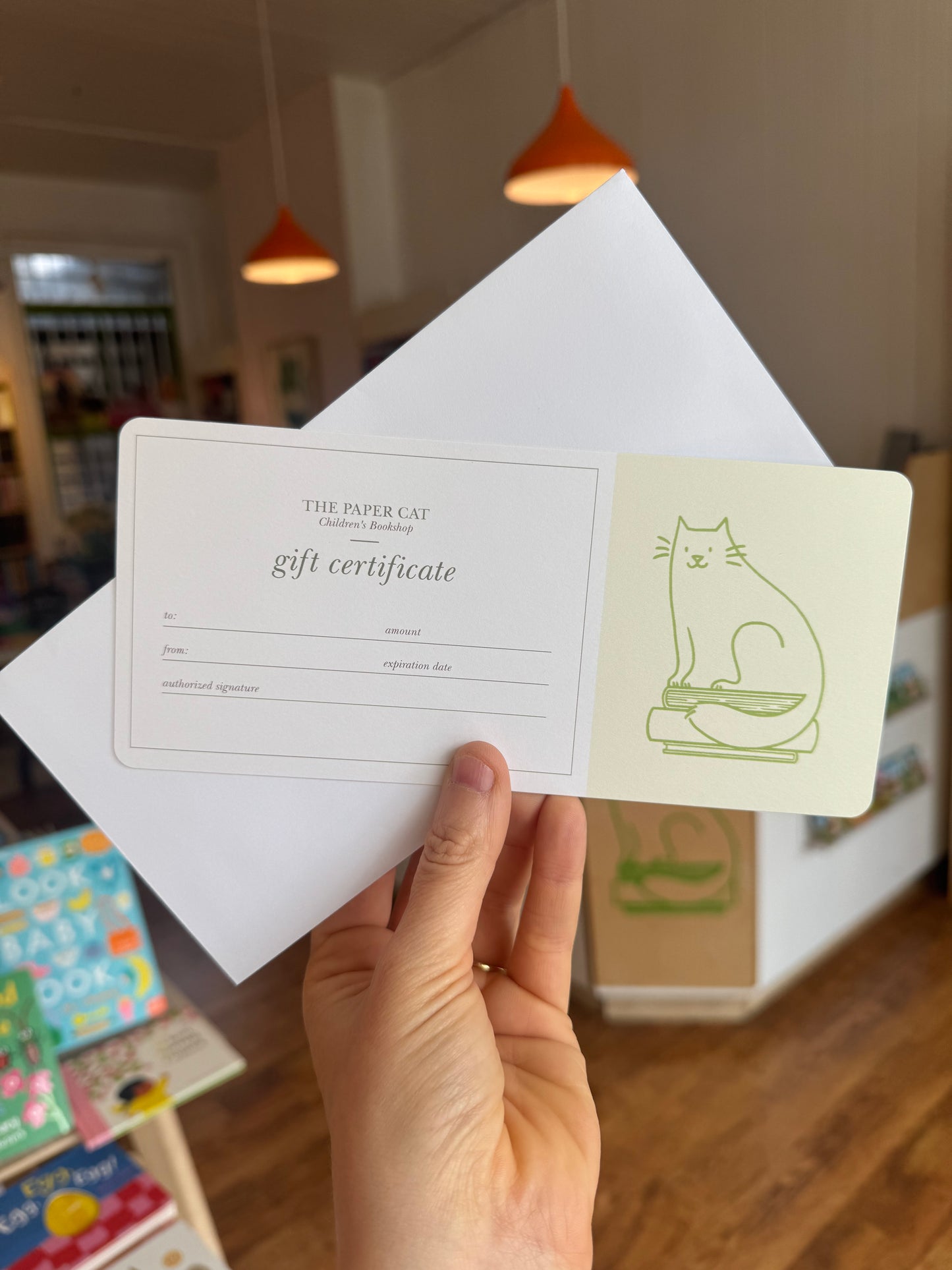 Paper Cat Gift Certificate