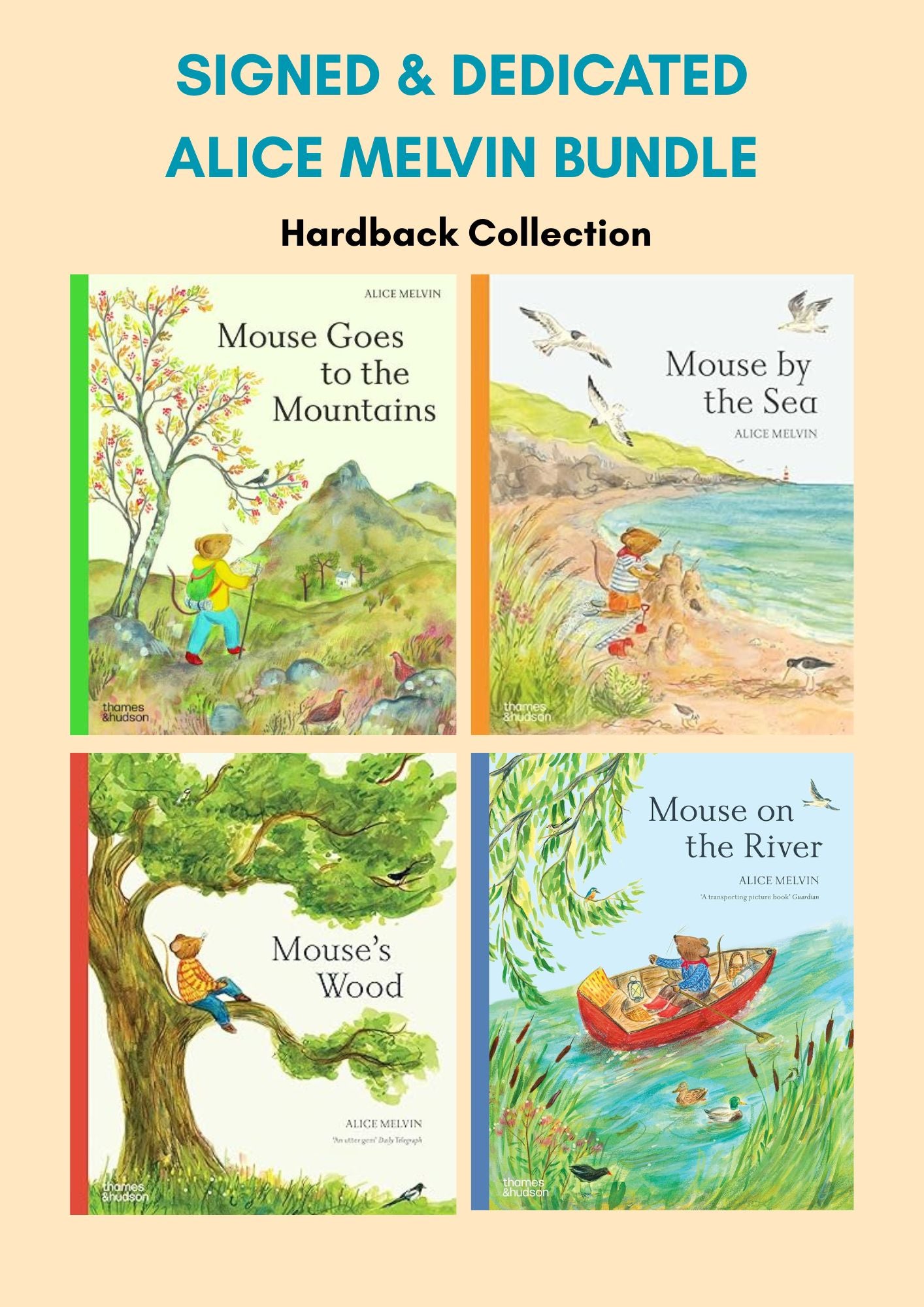 SIGNED &DEDICATED ALICE MELVIN HARDBACK BOOK BUNDLE