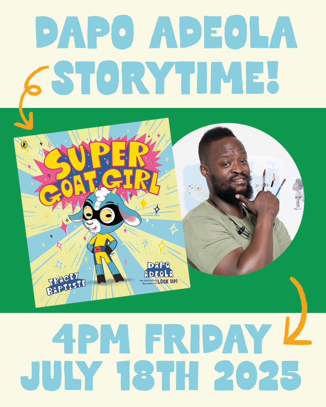 4pm 18th July - Dapo Adeola Storytime