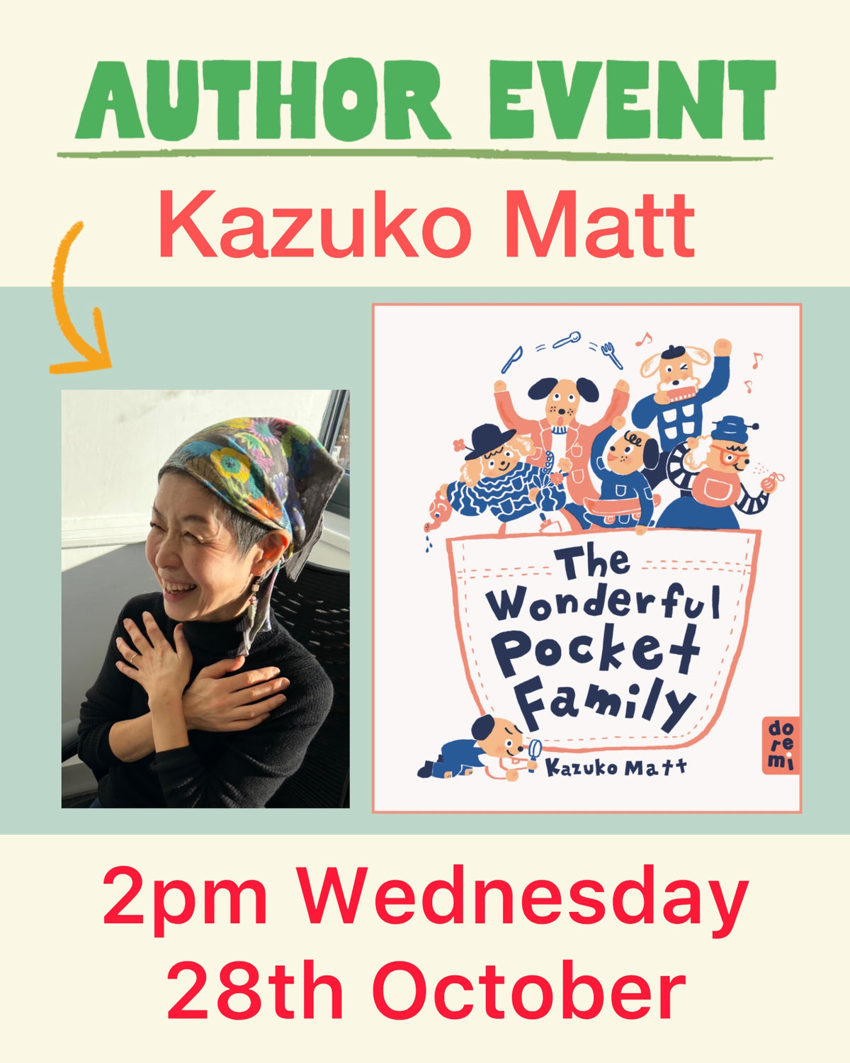 Author event with KAZUKO MATT - 28/10/26