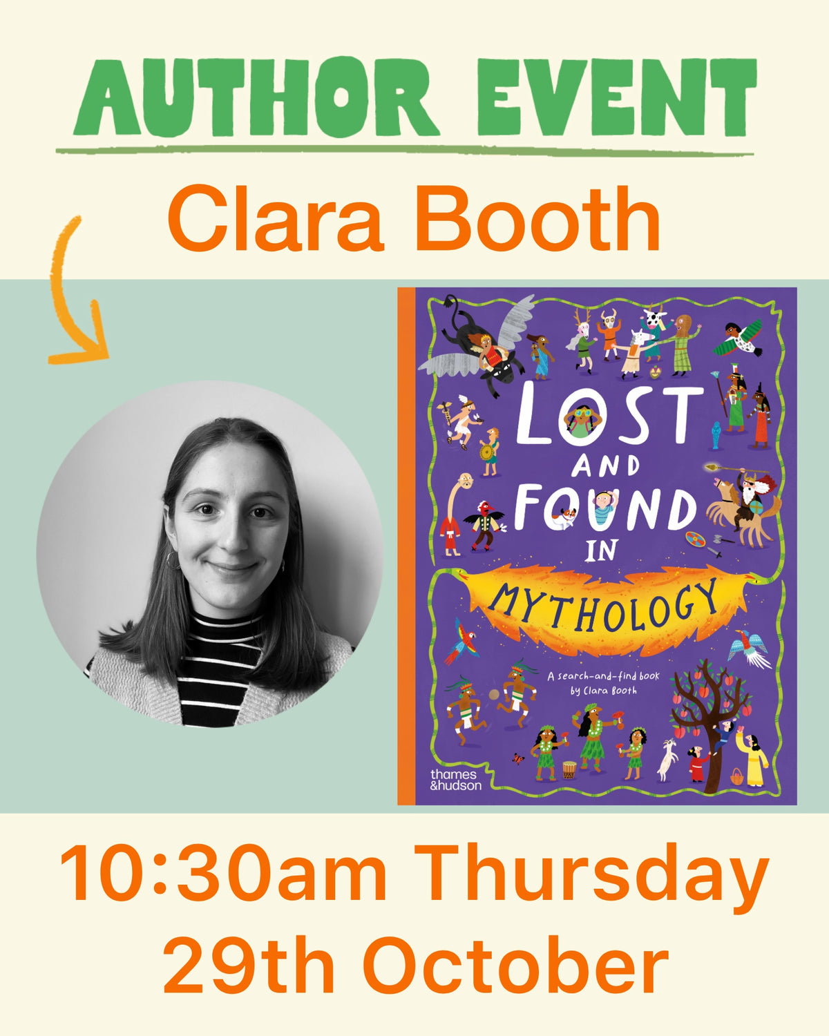 Author event with CLARA BOOTH - 29/10/26
