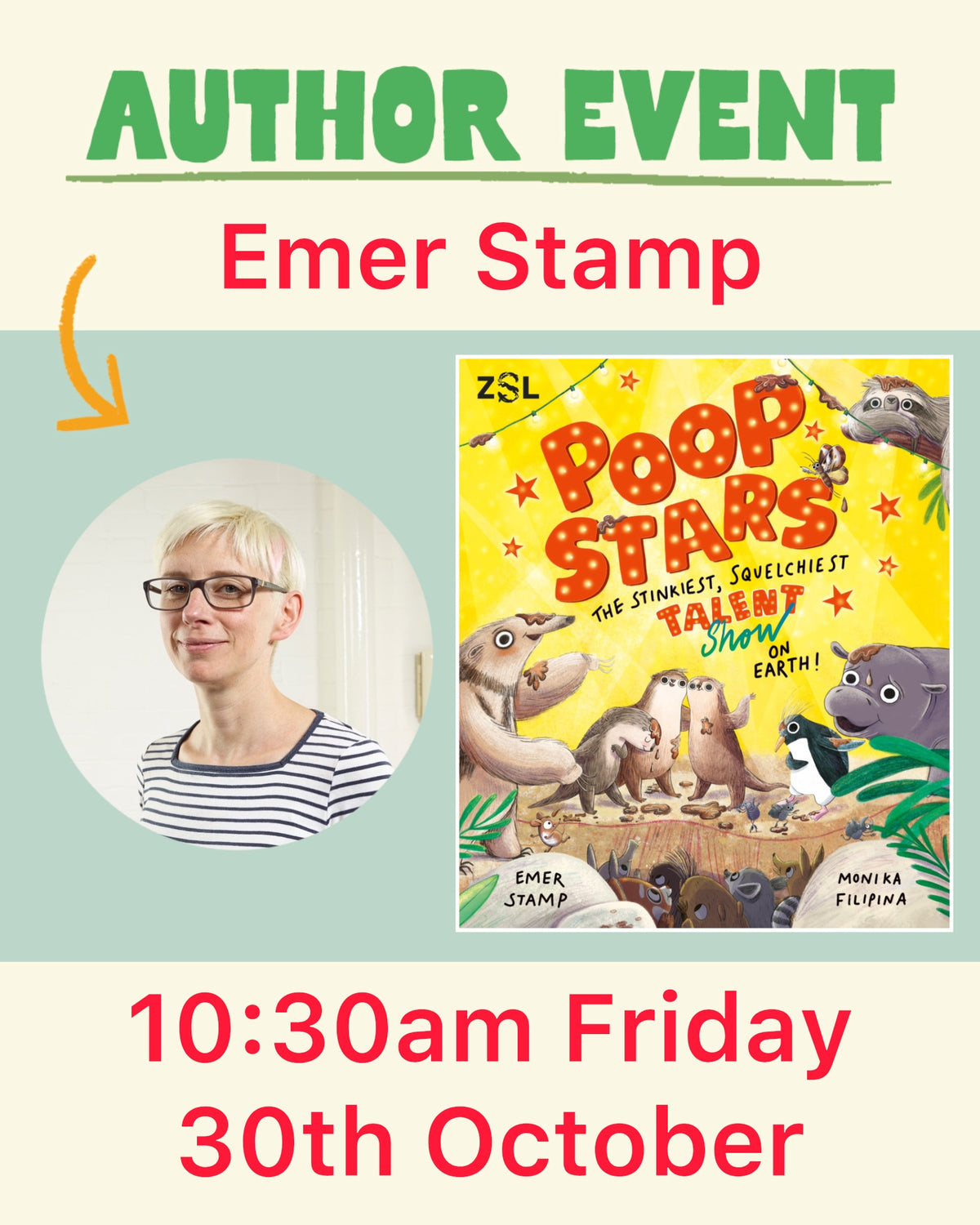 Author Event with EMER STAMP 30/10/26