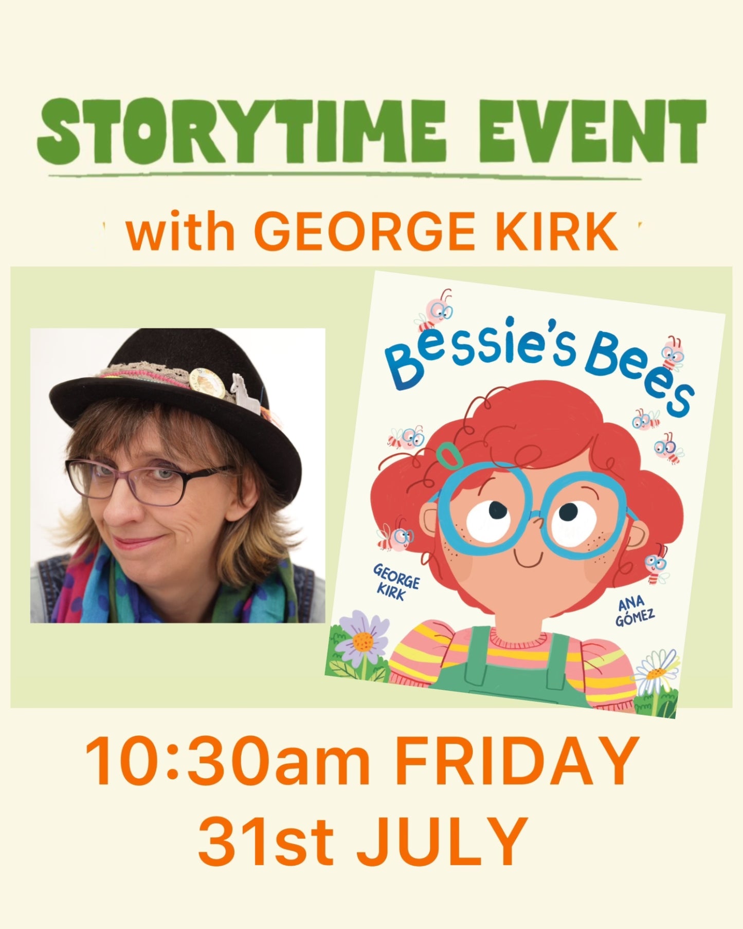 Friday morning STORYTIME with GEORGE KIRK - 31/07/26