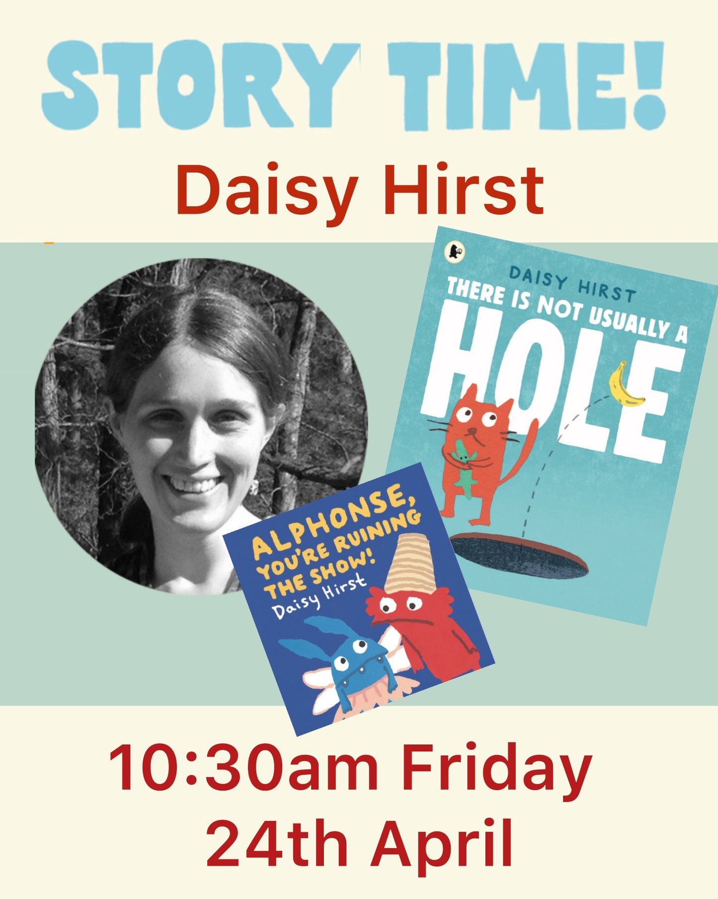 Baby & Toddler Story time with DAISY HIRST - 24/04/26