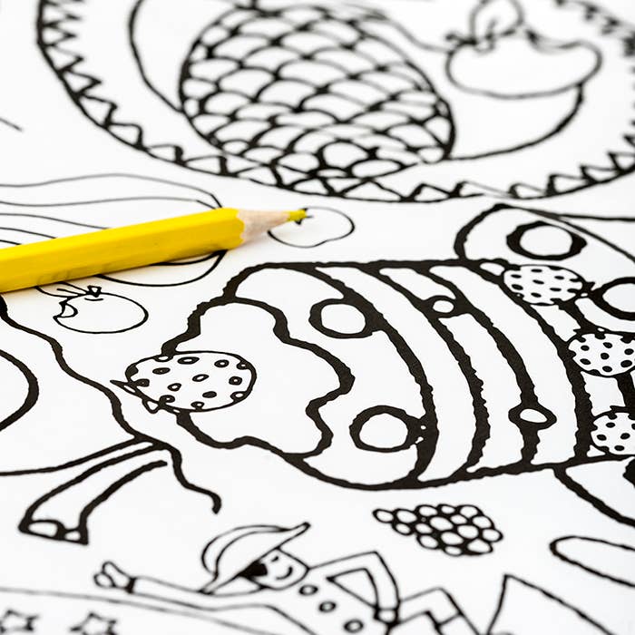 Colour-in Giant Poster / Tablecloth – Teatime