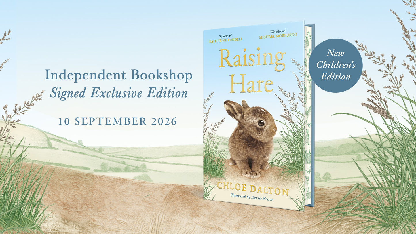 SIGNED Indie edition SPRAYED EDGES: Raising Hare (Children's Hardback Edition) Publishes 10/09/26