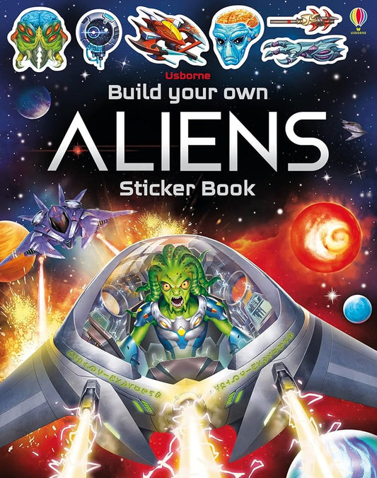 Build Your Own Aliens Sticker Book (Build Your Own Sticker Book) [Paperback] Tudhope, Simon cover image