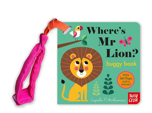 Where's Mr Lion?: Buggy Book (Felt Flaps) cover image