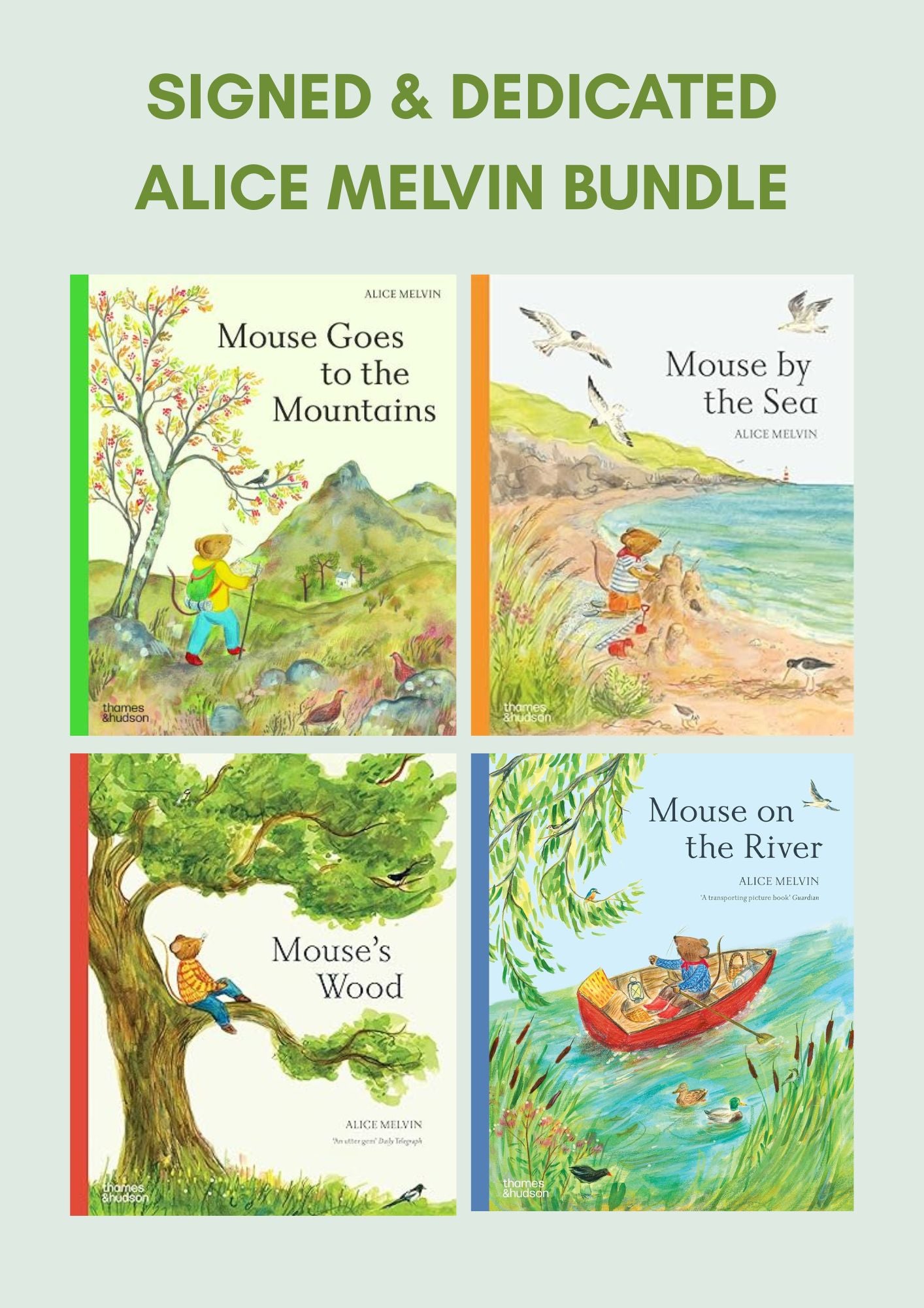 SIGNED &DEDICATED ALICE MELVIN BOOK BUNDLE