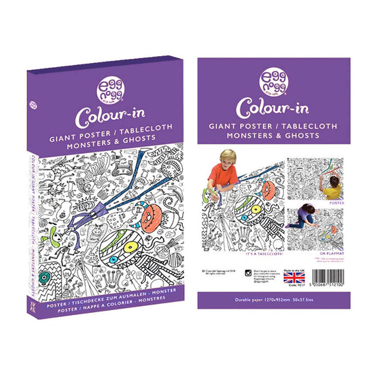 Giant Poster Tablecloth - Monsters and Ghosts