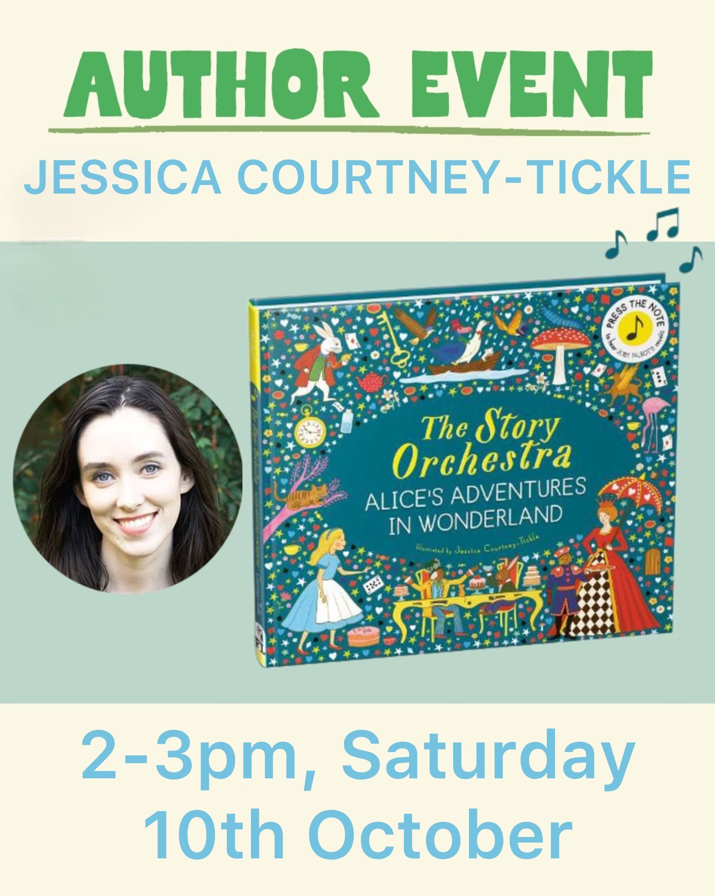 Story Orchestra Event with illustrator, Jessica Courtney-Tickle - 2pm 10/10/26 (1st event)