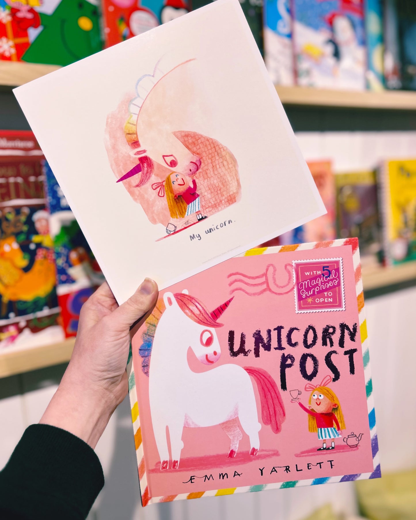 Unicorn Post by Emma Yarlett- WITH PRINT (Hardback)