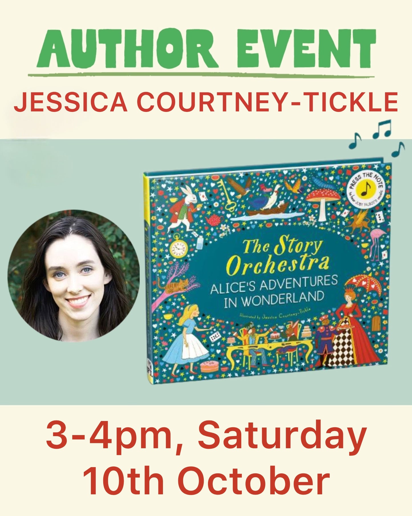 Story Orchestra Event with illustrator, Jessica Courtney-Tickle - 3pm 10/10/26 (2nd event)